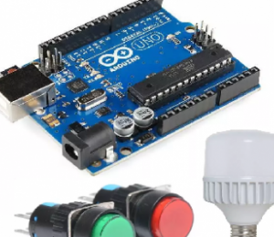 Bài 1: Nhấn nút ON/OFF sáng đèn led